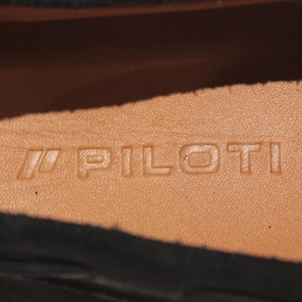 Piloti NWB Atlas Slip On Loafers Size 9 US in Black Suede Made in Portugal